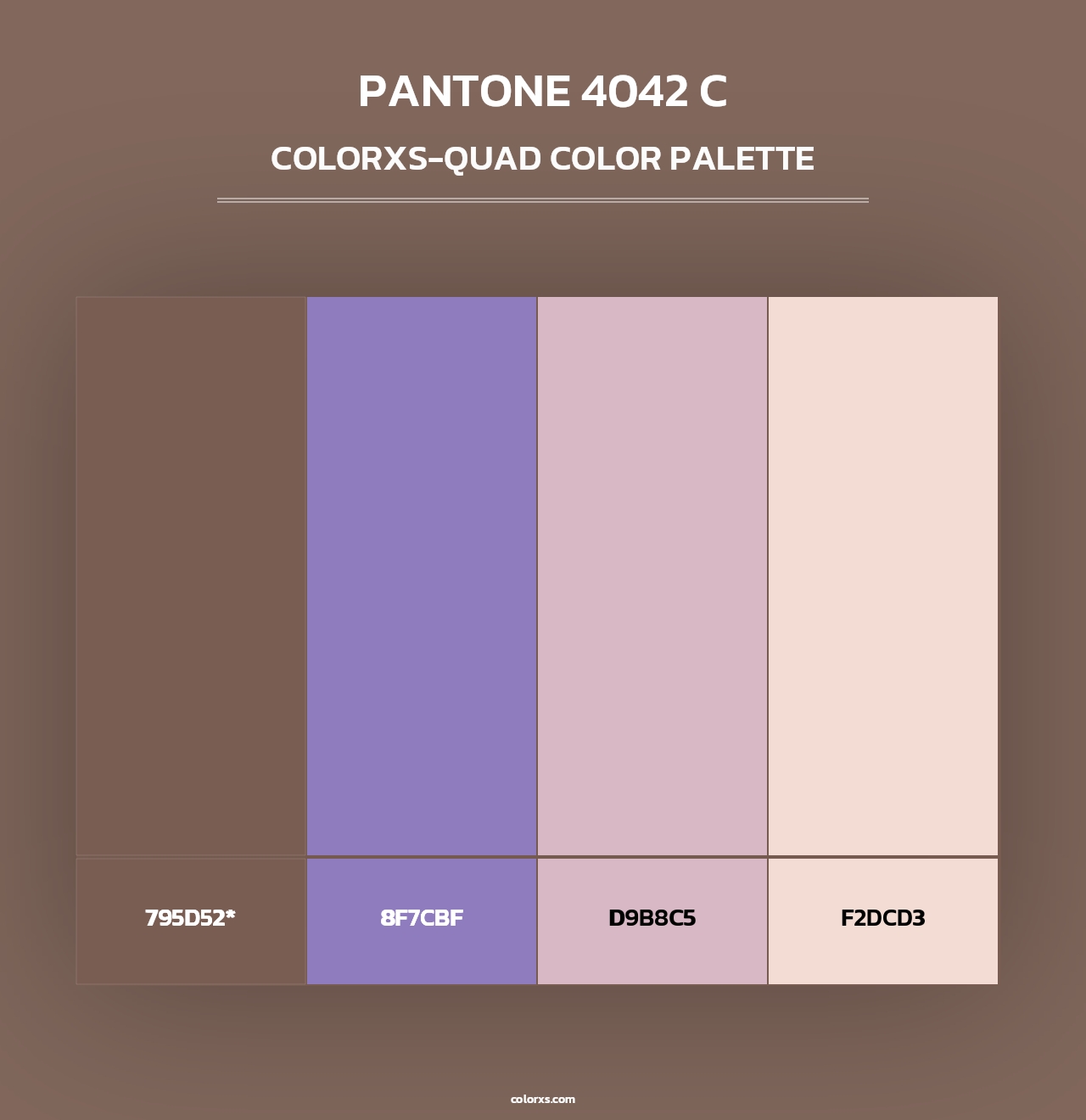 PANTONE 4042 C - Colorxs Quad Palette