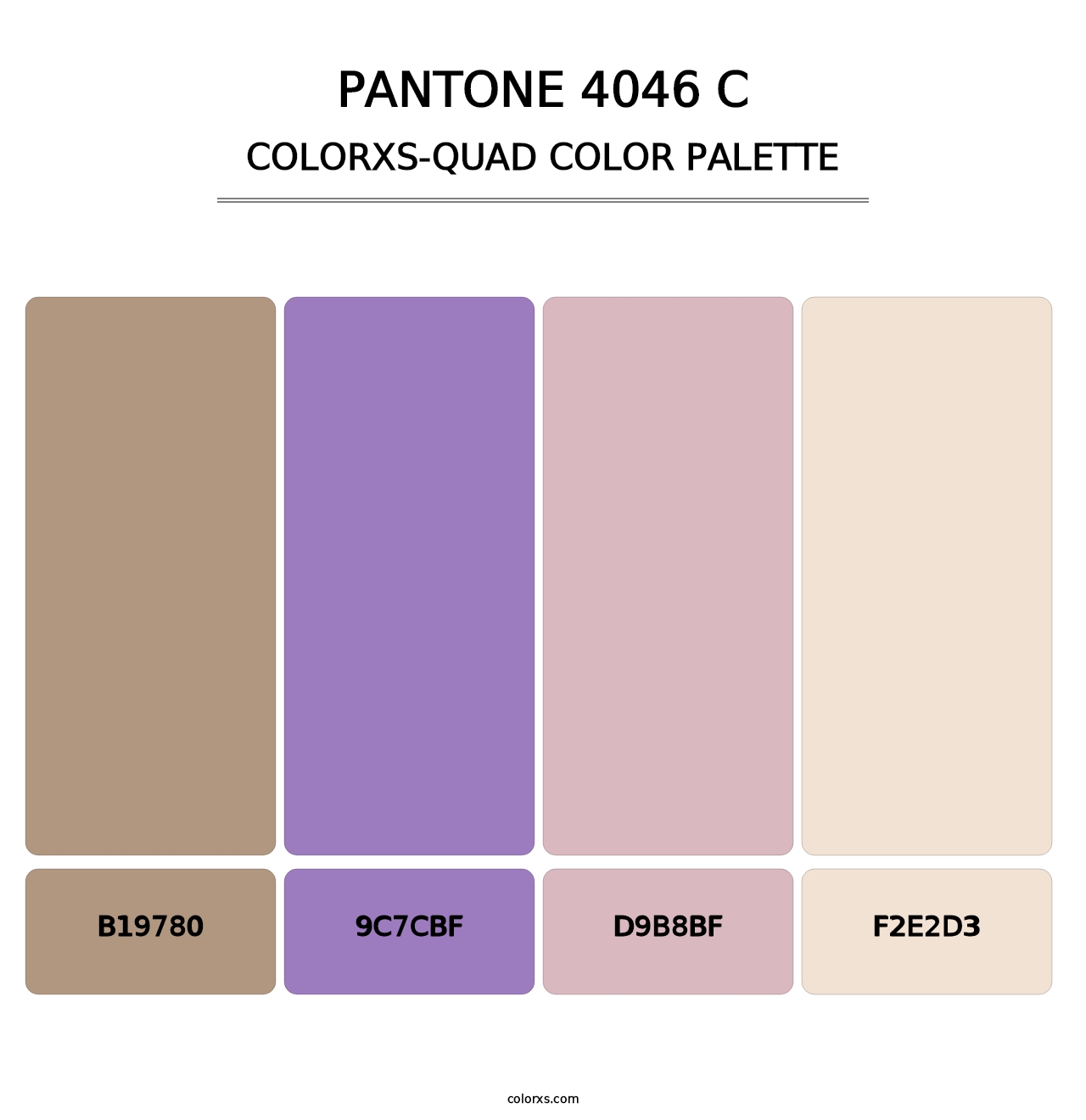 PANTONE 4046 C - Colorxs Quad Palette
