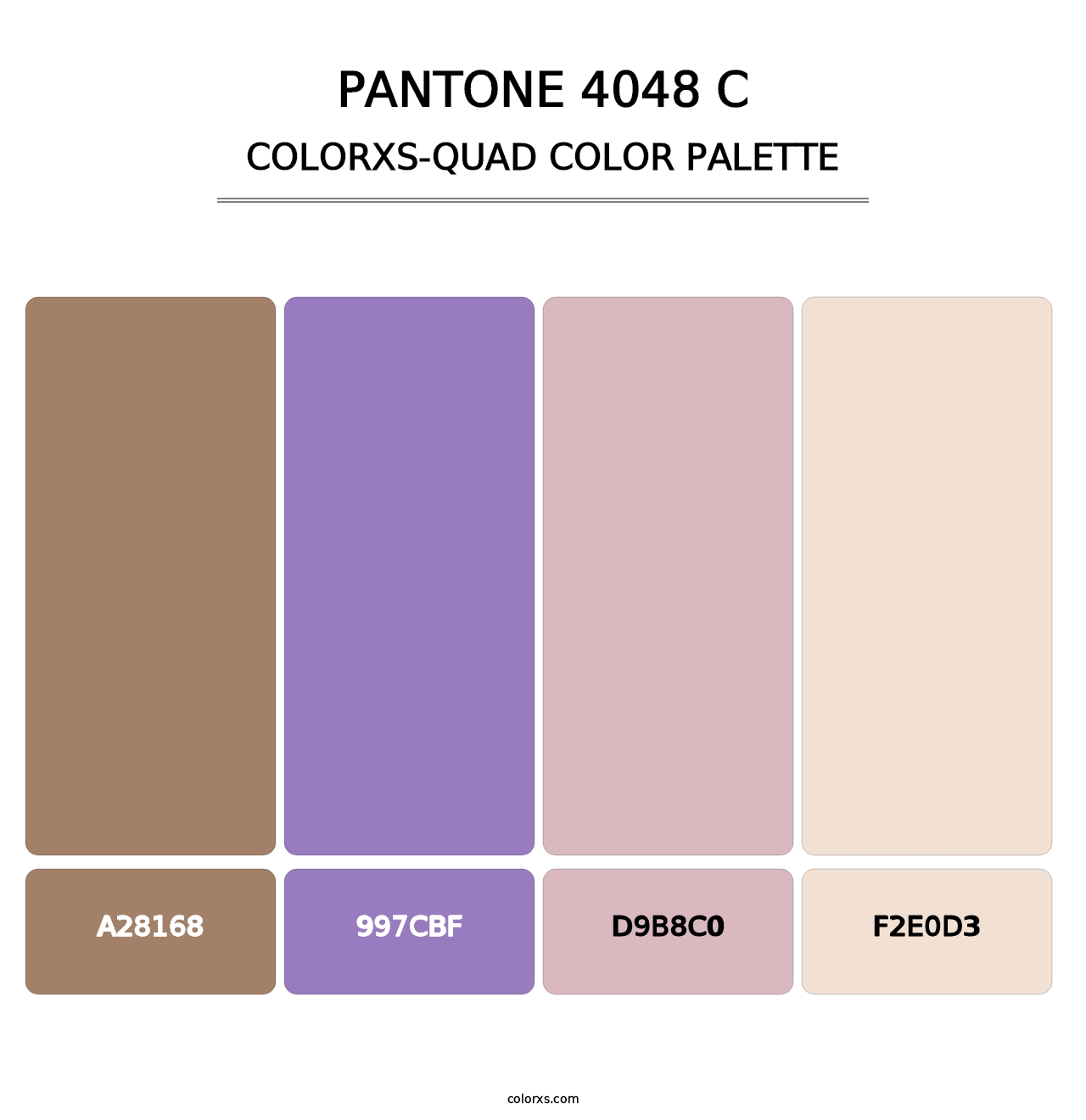 PANTONE 4048 C - Colorxs Quad Palette