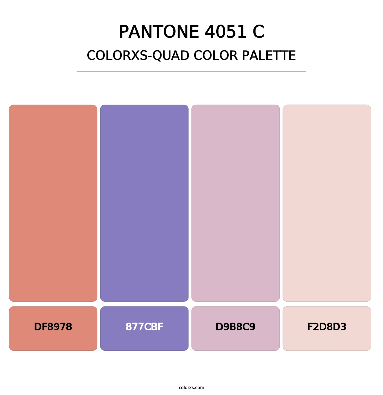 PANTONE 4051 C - Colorxs Quad Palette