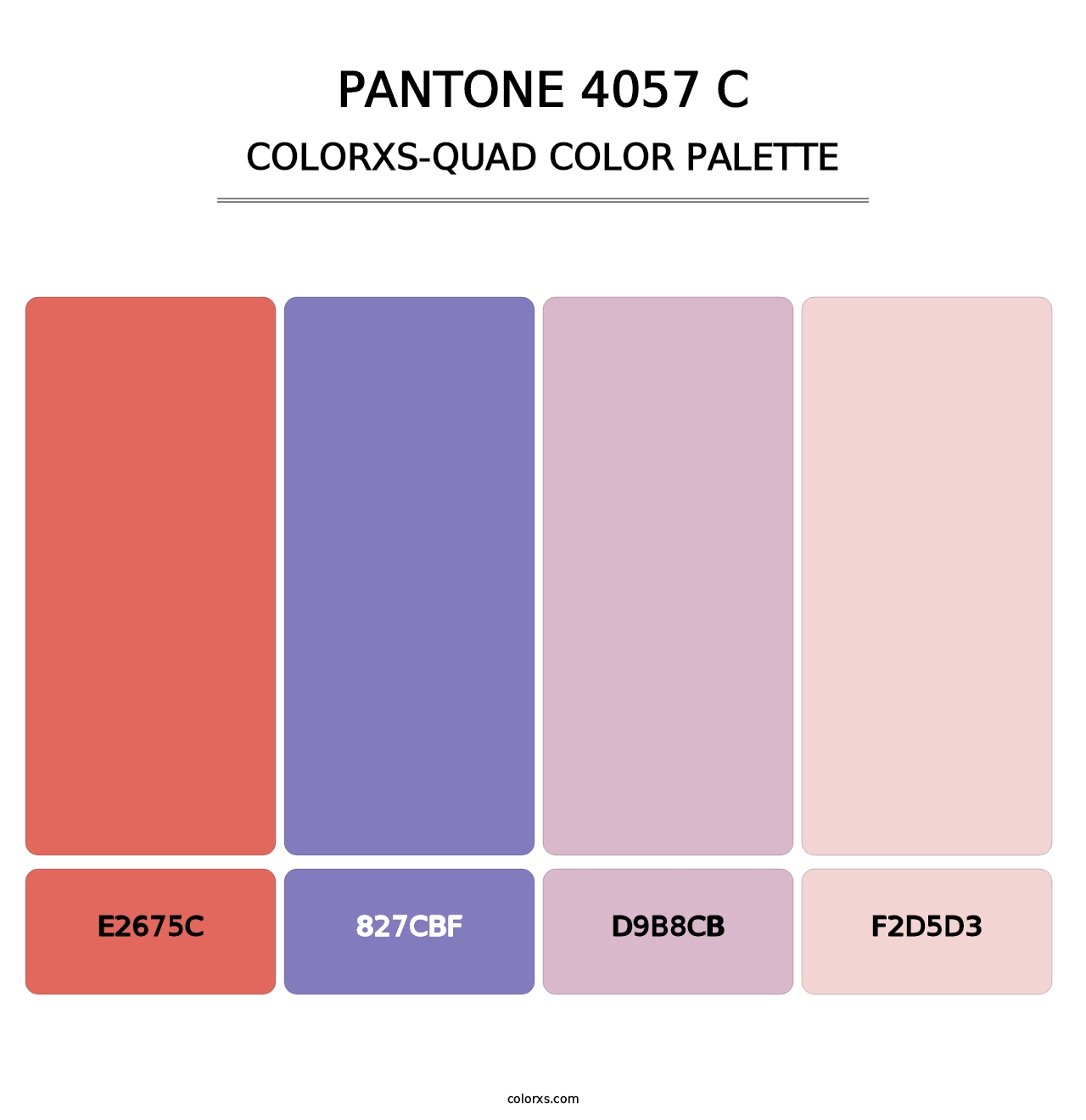PANTONE 4057 C - Colorxs Quad Palette