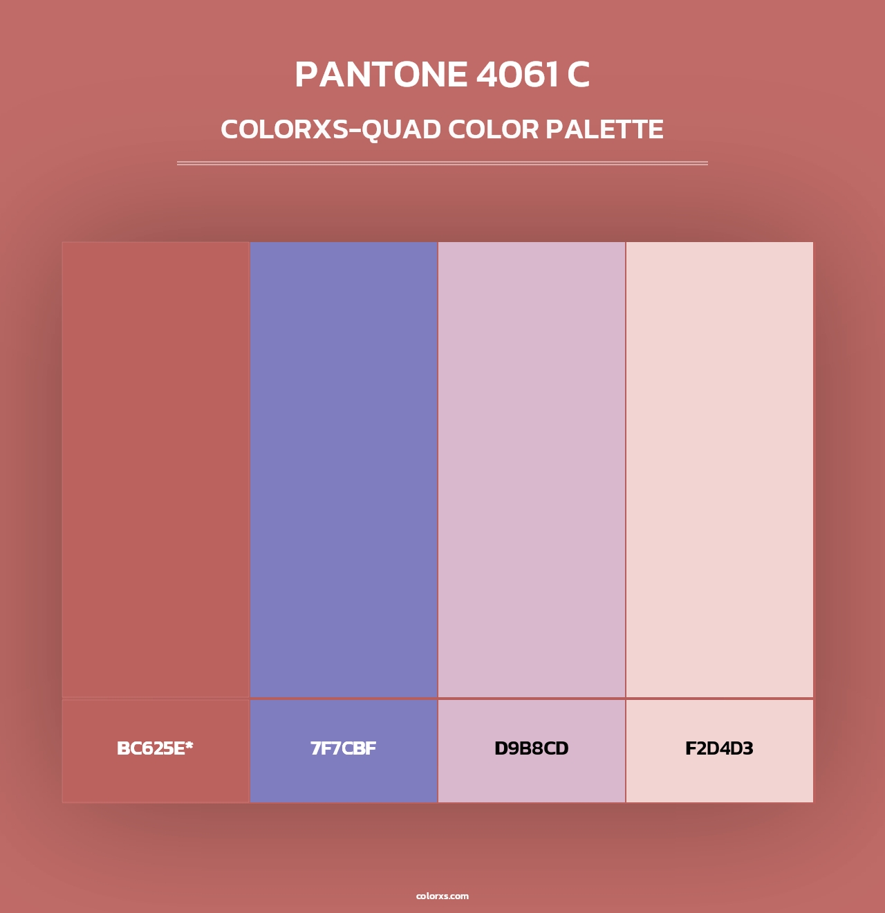 PANTONE 4061 C - Colorxs Quad Palette