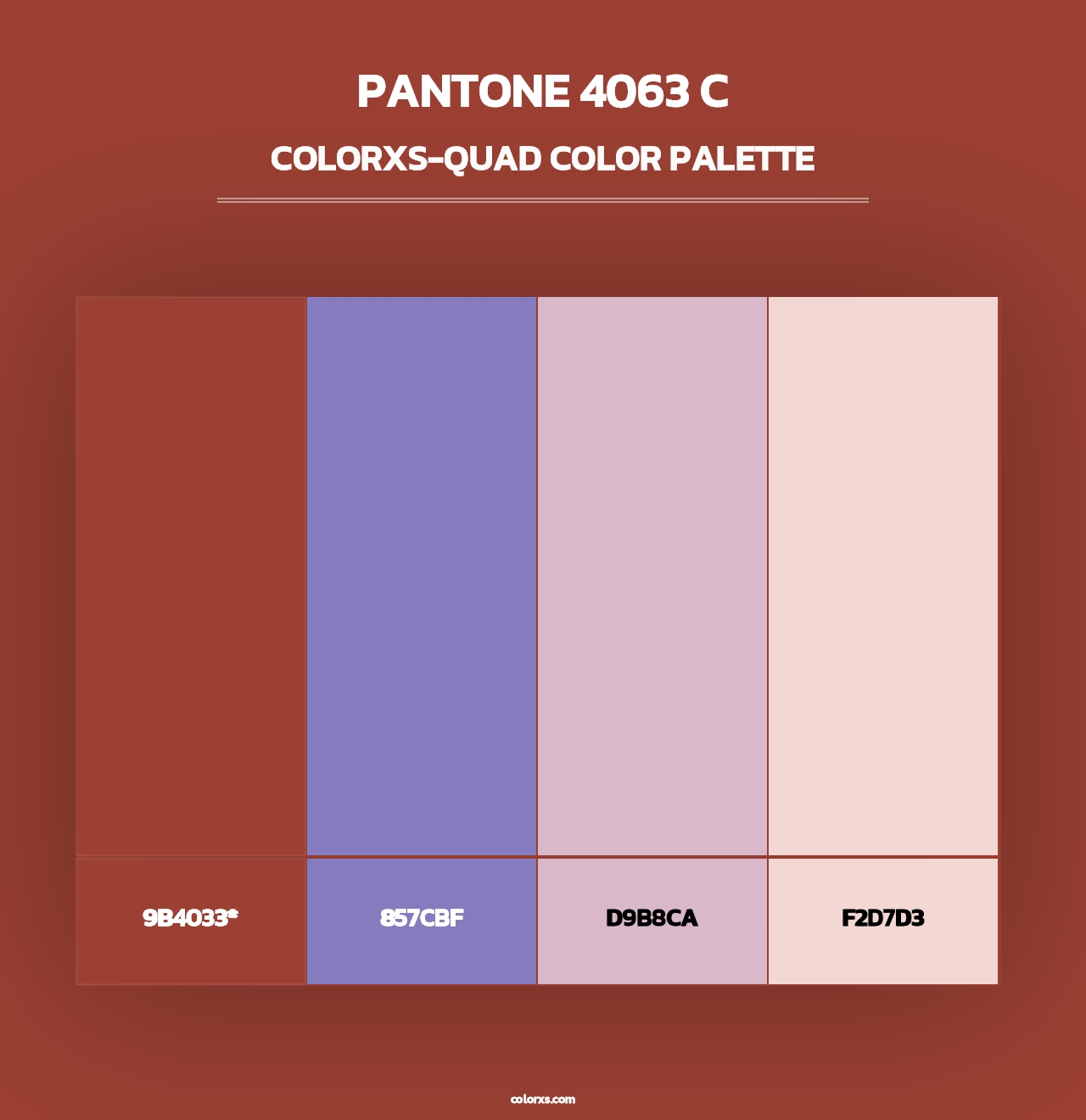 PANTONE 4063 C - Colorxs Quad Palette