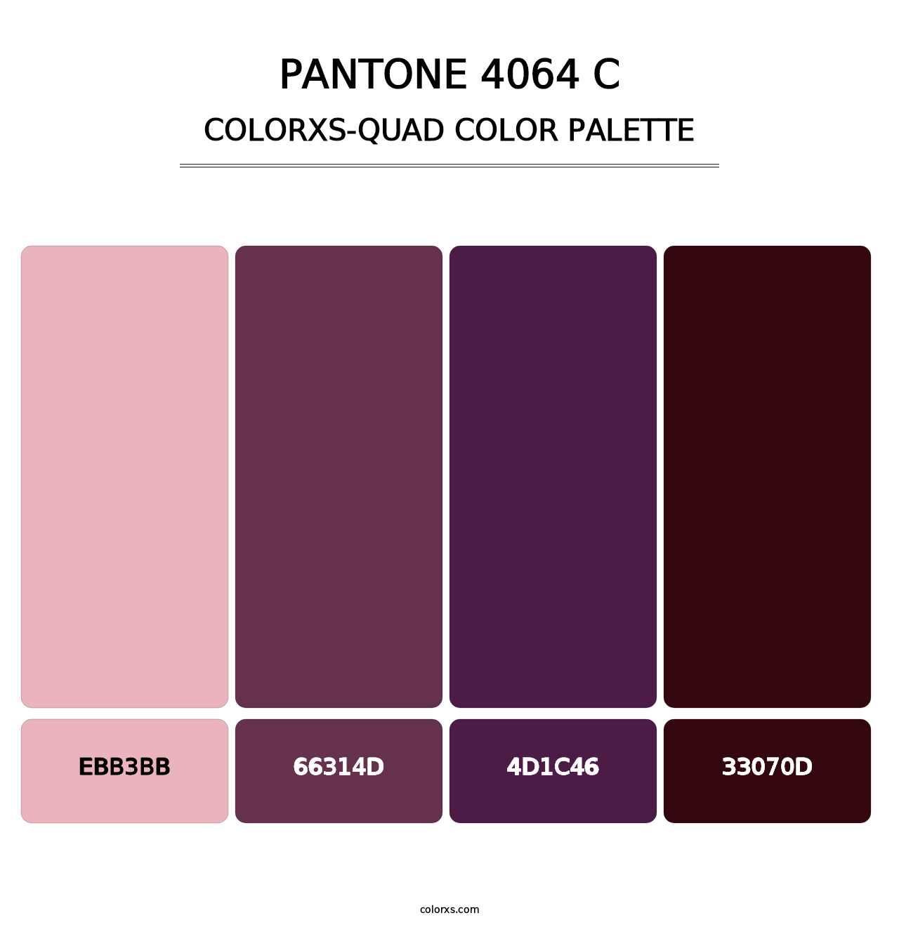 PANTONE 4064 C - Colorxs Quad Palette