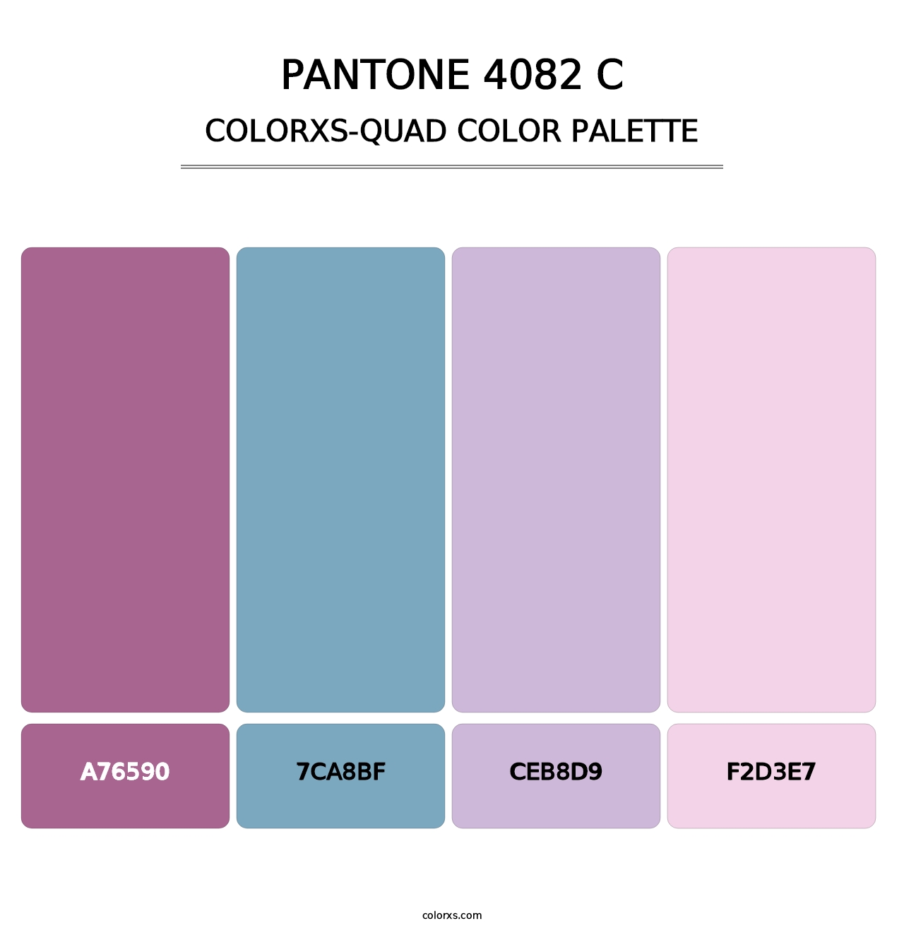 PANTONE 4082 C - Colorxs Quad Palette
