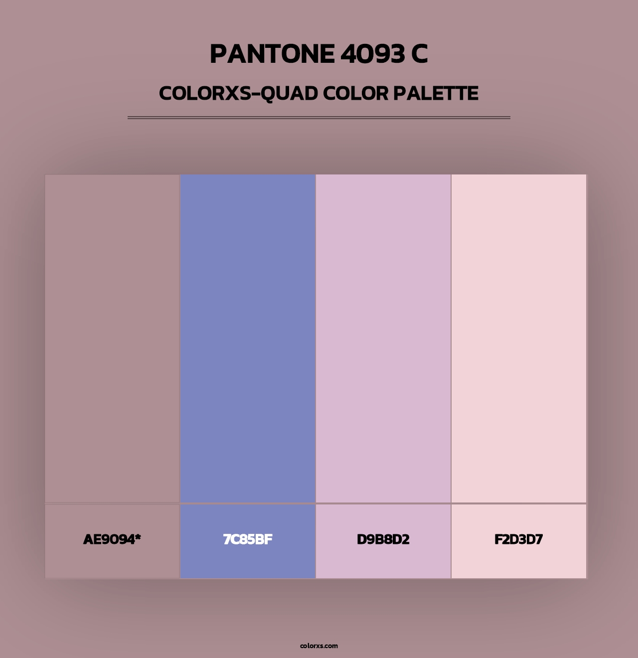 PANTONE 4093 C - Colorxs Quad Palette