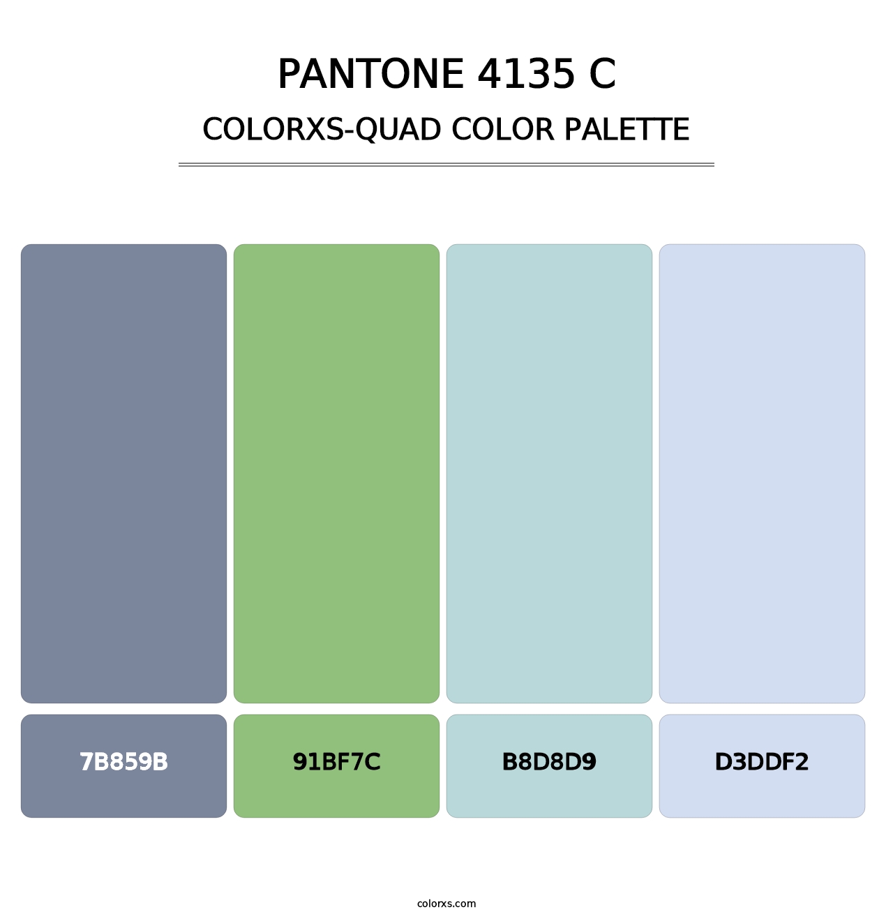 PANTONE 4135 C - Colorxs Quad Palette