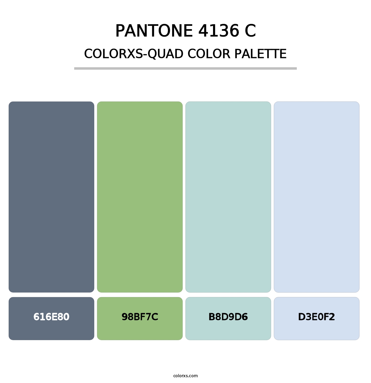 PANTONE 4136 C - Colorxs Quad Palette