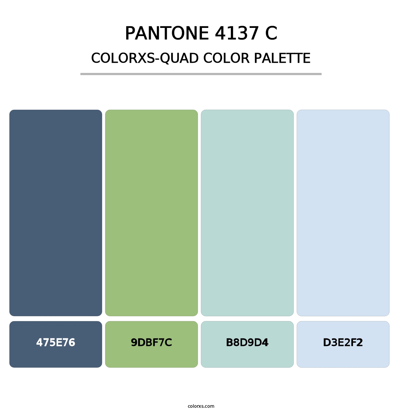 PANTONE 4137 C - Colorxs Quad Palette