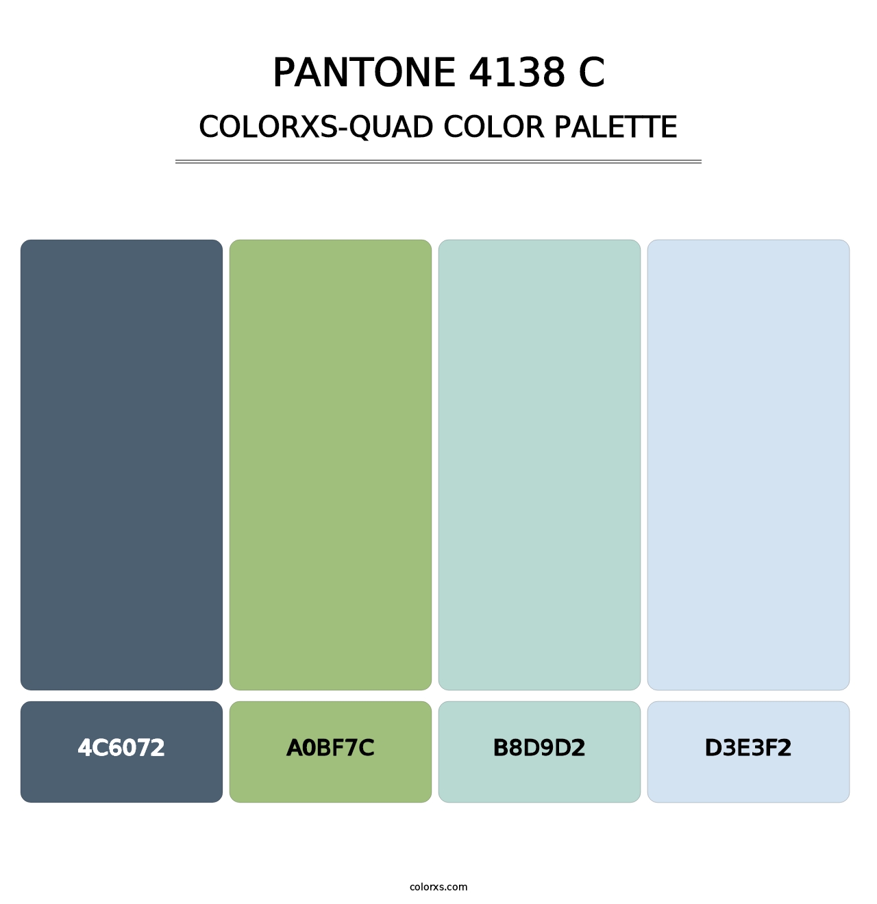 PANTONE 4138 C - Colorxs Quad Palette