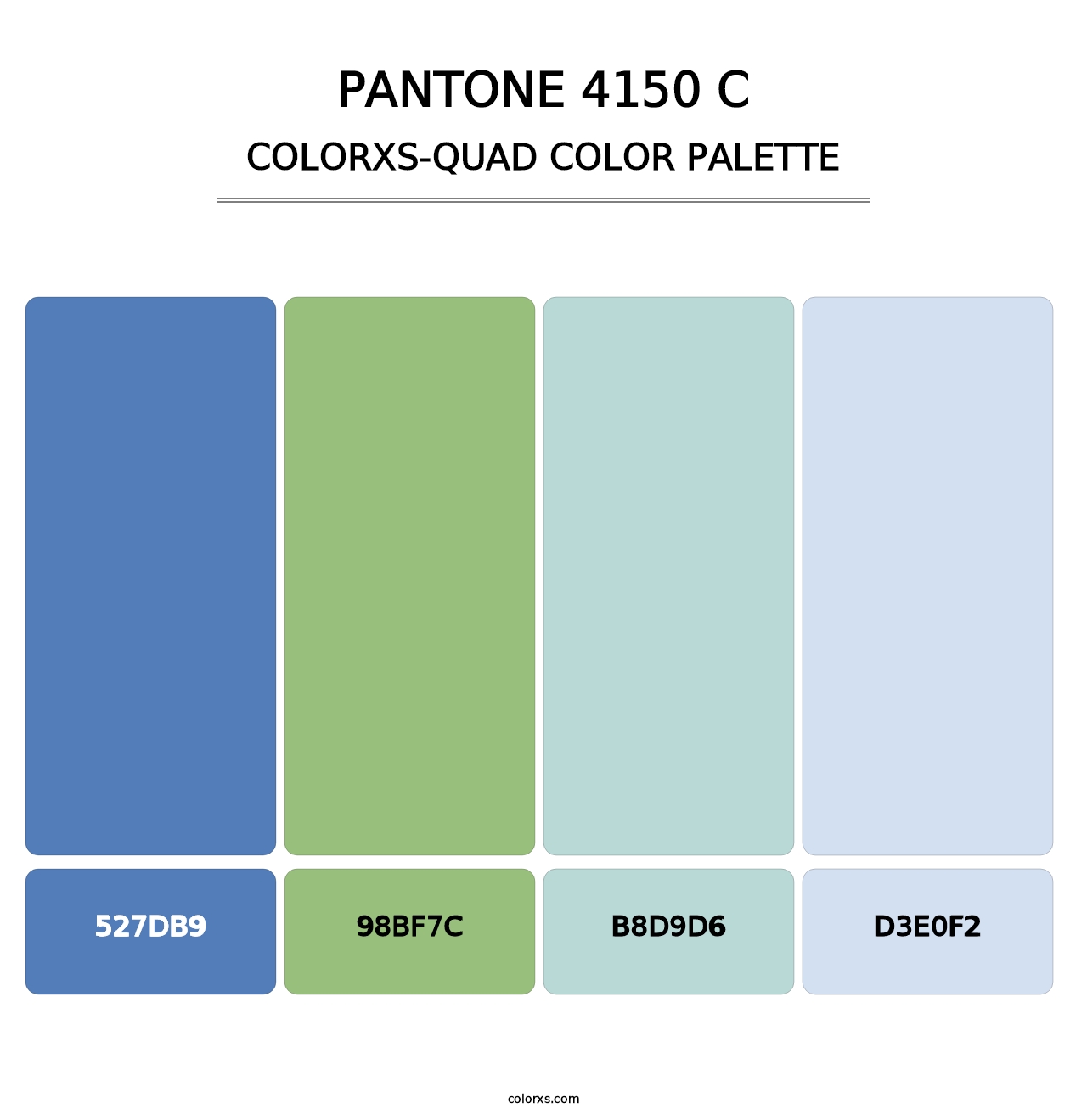 PANTONE 4150 C - Colorxs Quad Palette