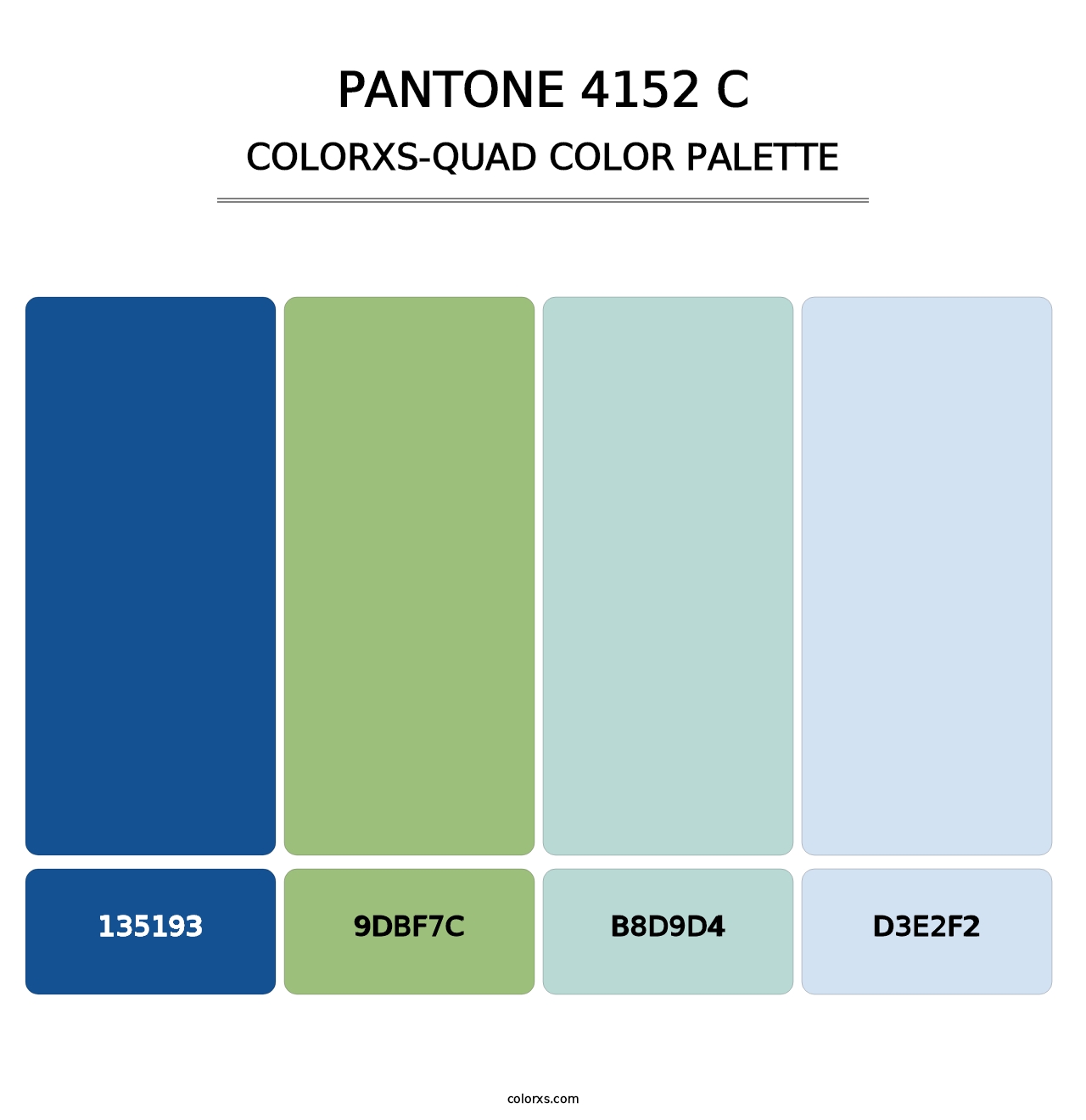 PANTONE 4152 C - Colorxs Quad Palette