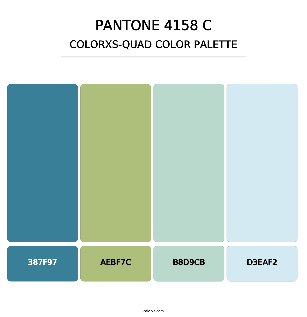 PANTONE 4158 C - Colorxs Quad Palette