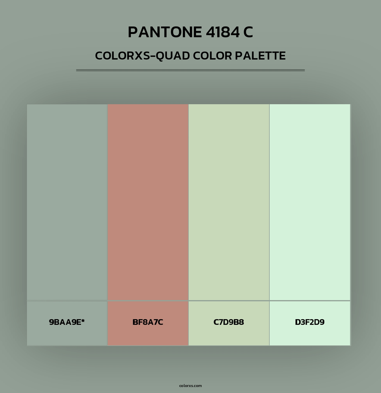 PANTONE 4184 C - Colorxs Quad Palette