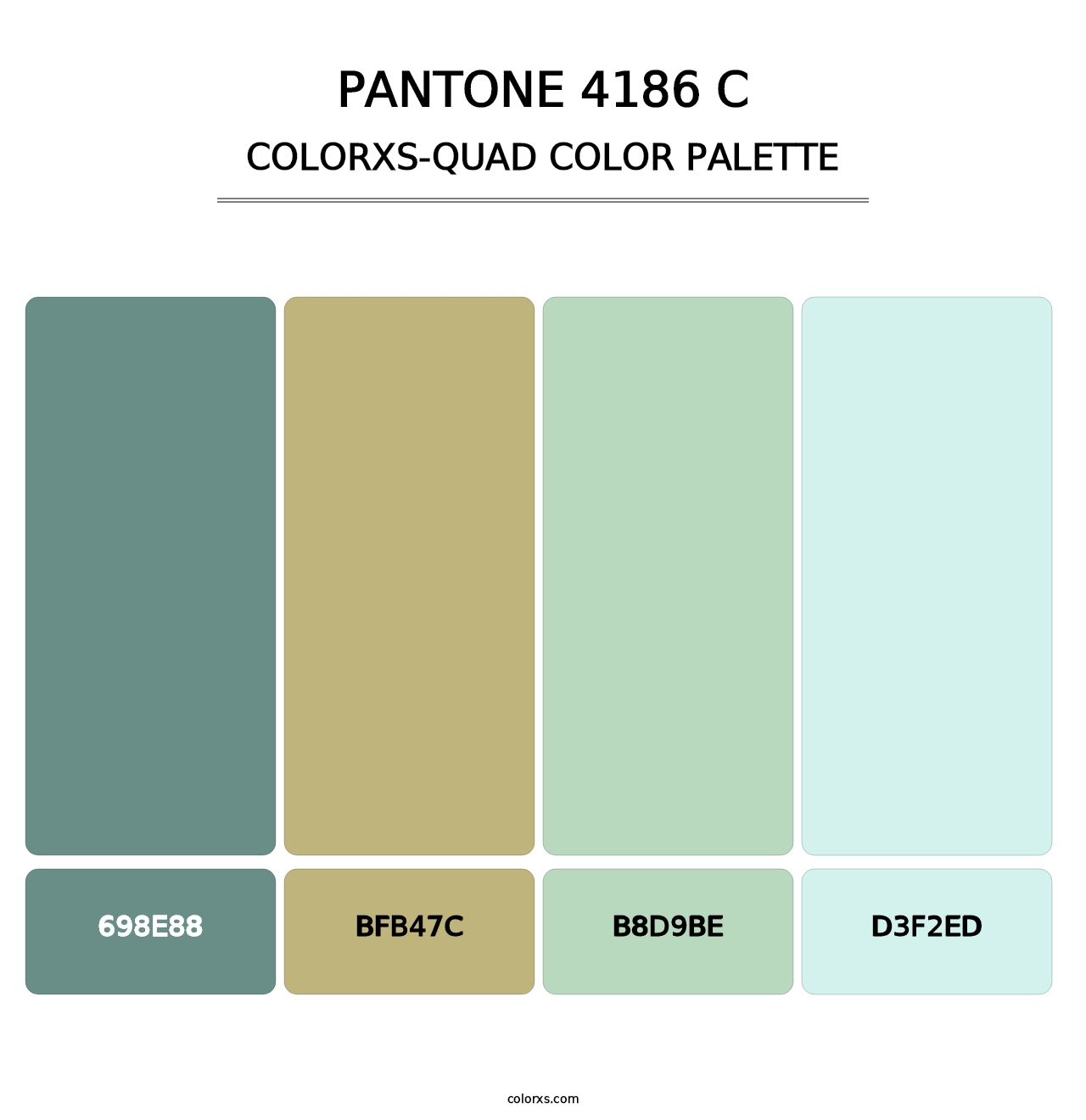 PANTONE 4186 C - Colorxs Quad Palette