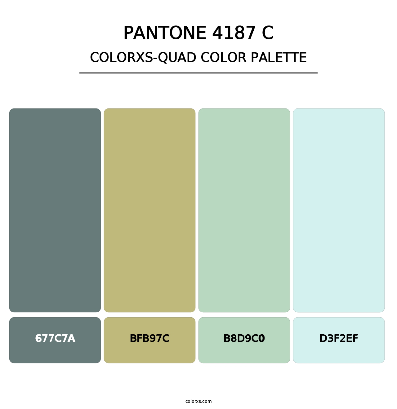 PANTONE 4187 C - Colorxs Quad Palette