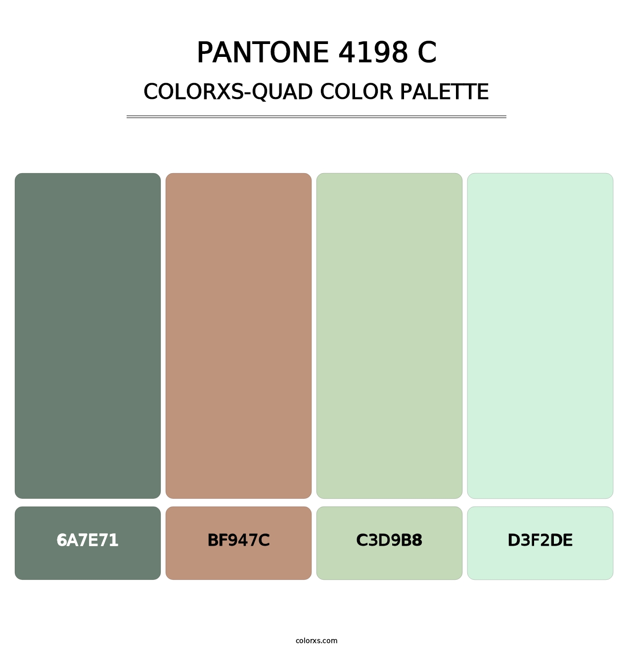 PANTONE 4198 C - Colorxs Quad Palette