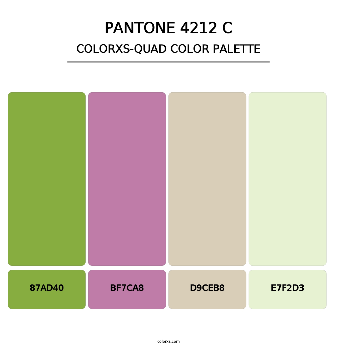 PANTONE 4212 C - Colorxs Quad Palette