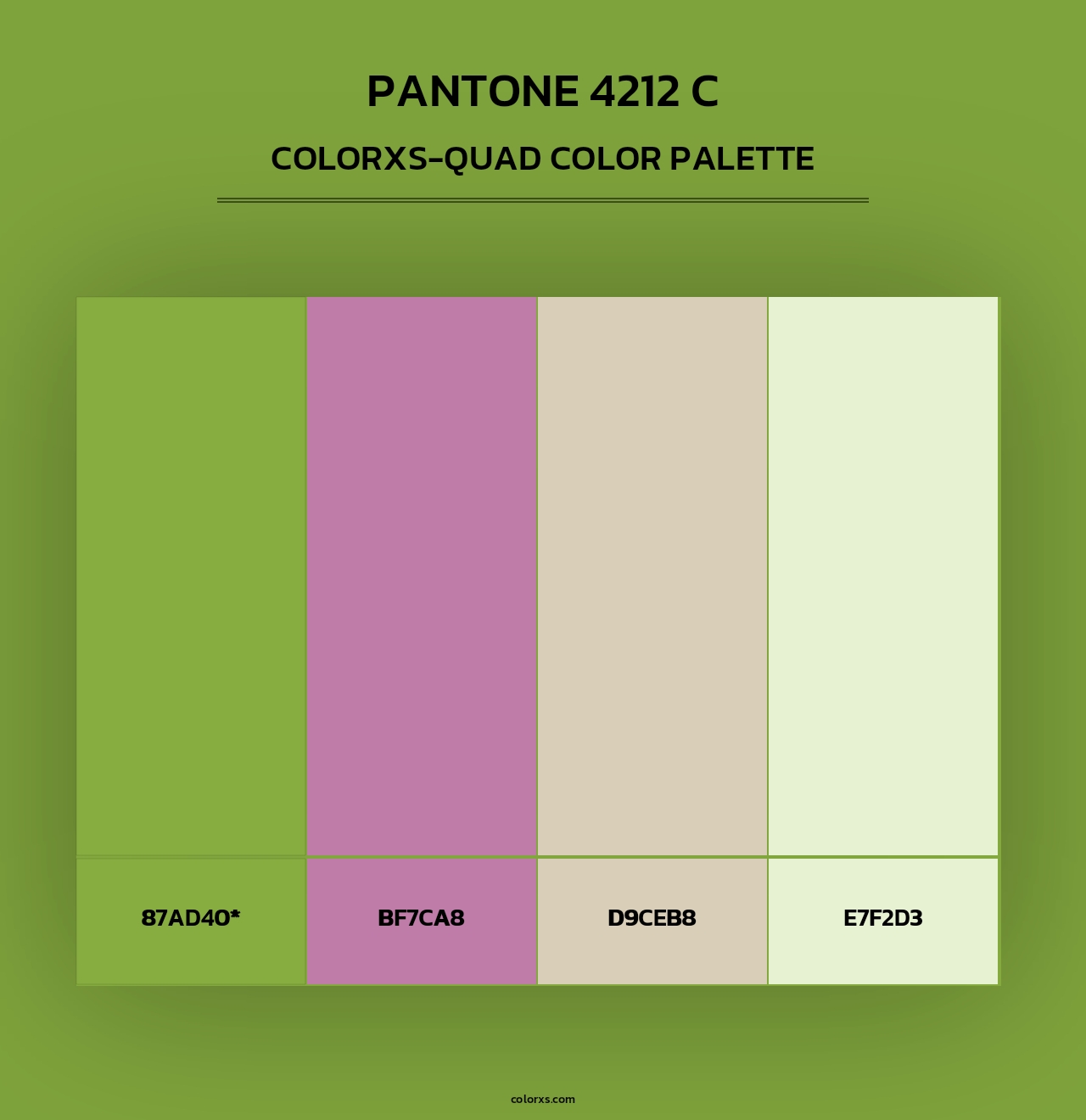 PANTONE 4212 C - Colorxs Quad Palette