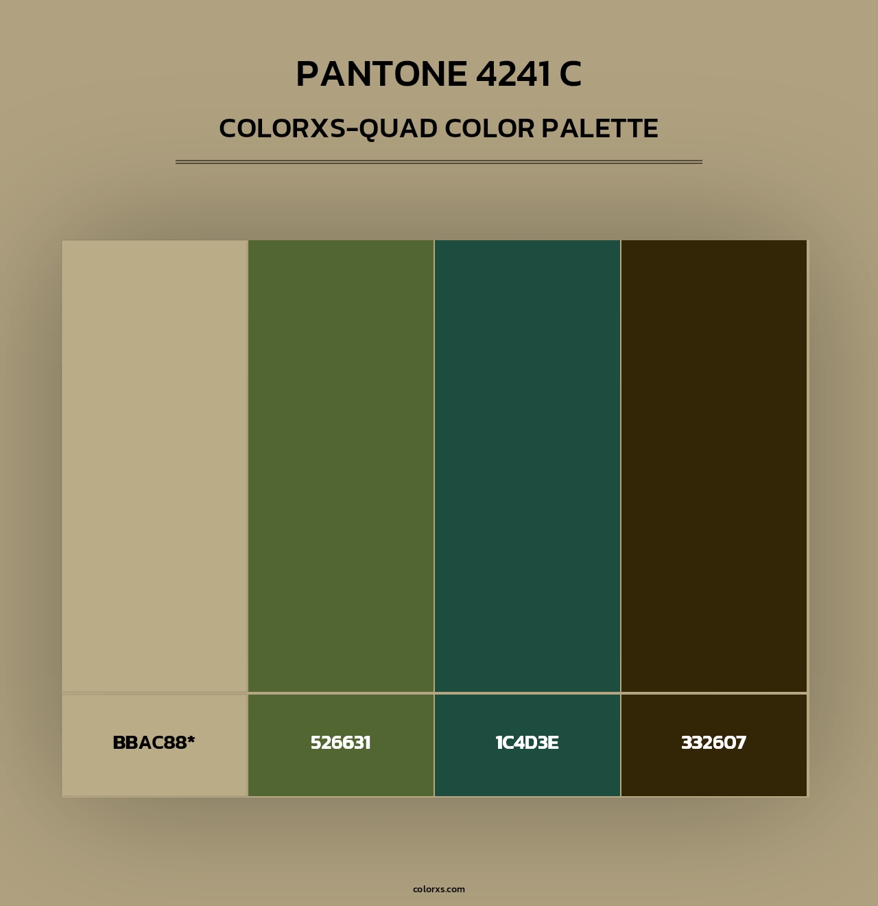 PANTONE 4241 C - Colorxs Quad Palette