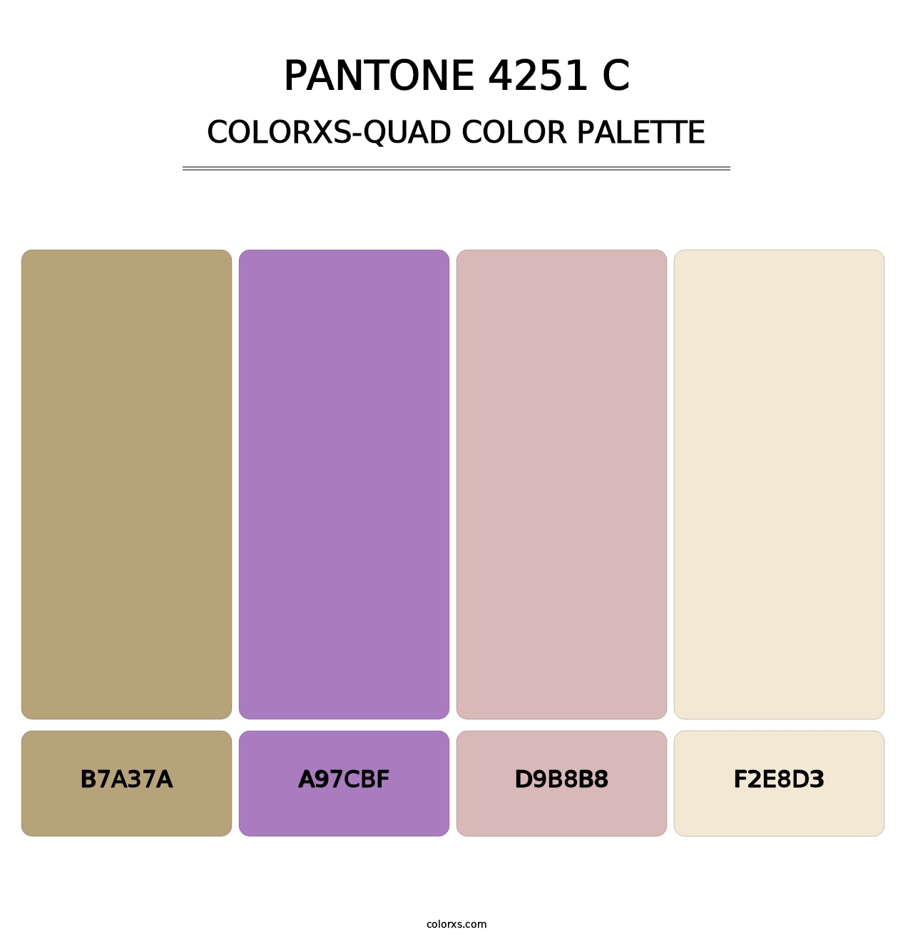 PANTONE 4251 C - Colorxs Quad Palette