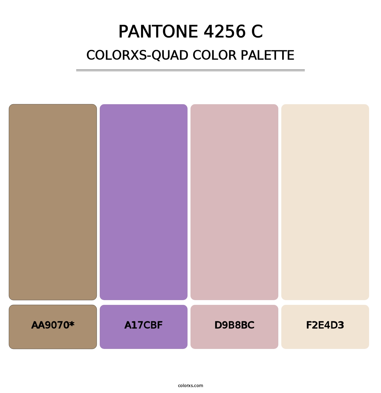 PANTONE 4256 C - Colorxs Quad Palette