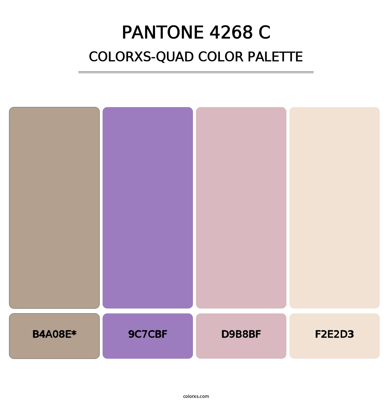 PANTONE 4268 C - Colorxs Quad Palette