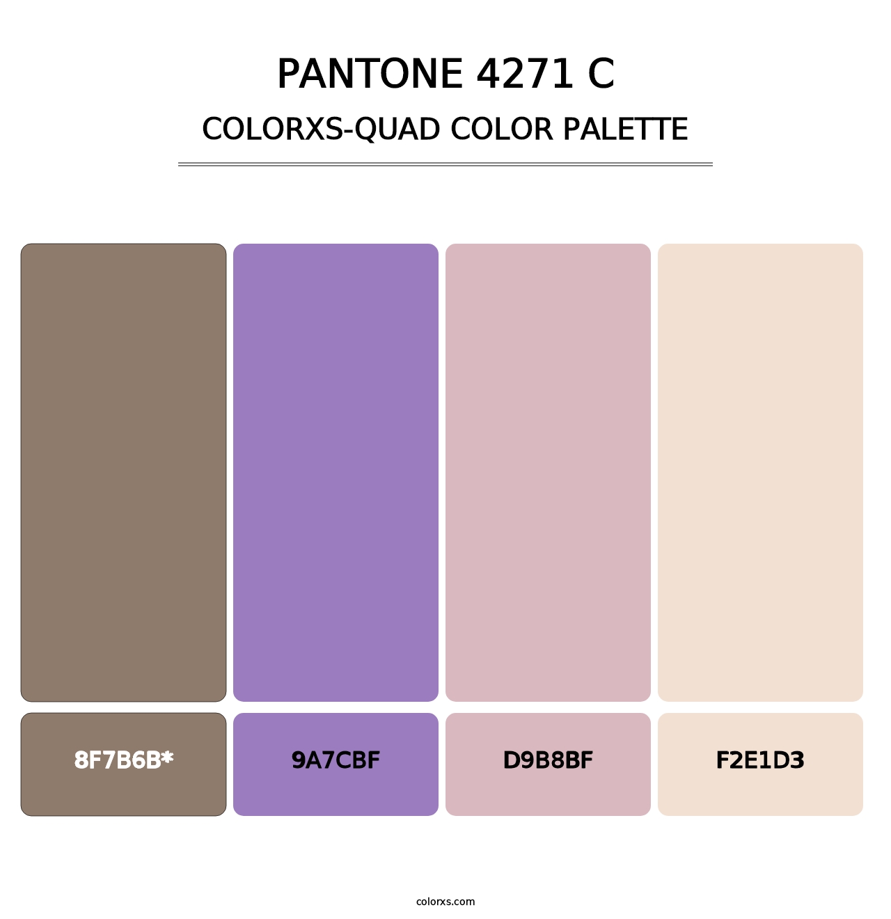 PANTONE 4271 C - Colorxs Quad Palette