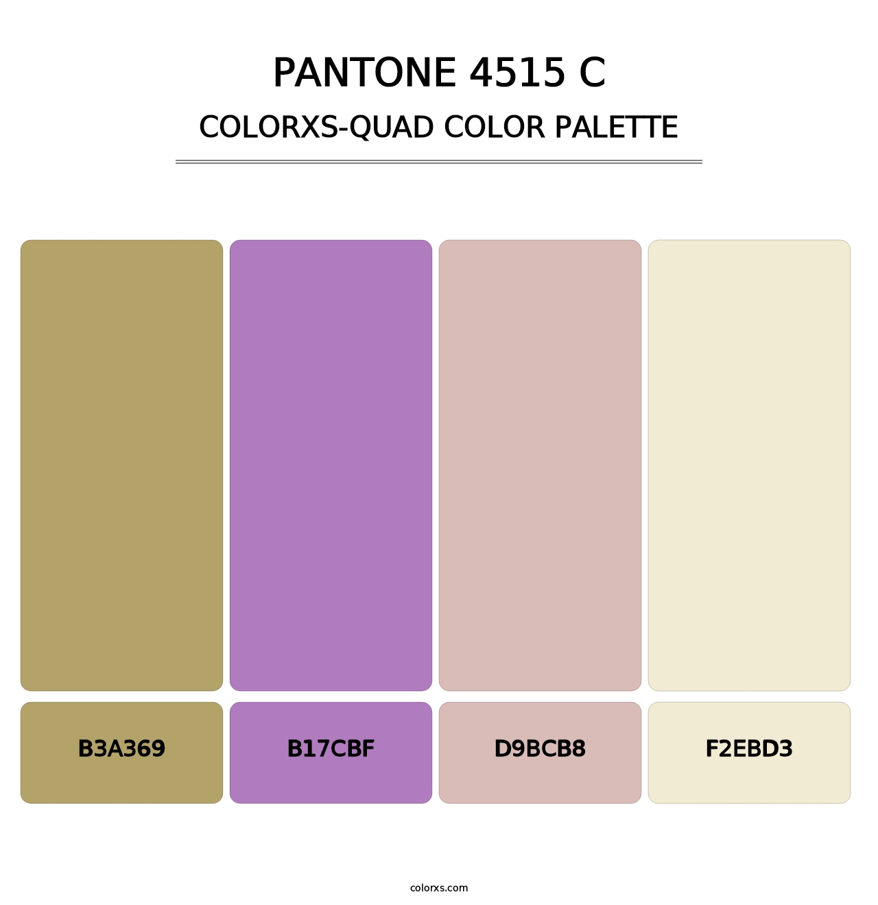 PANTONE 4515 C - Colorxs Quad Palette