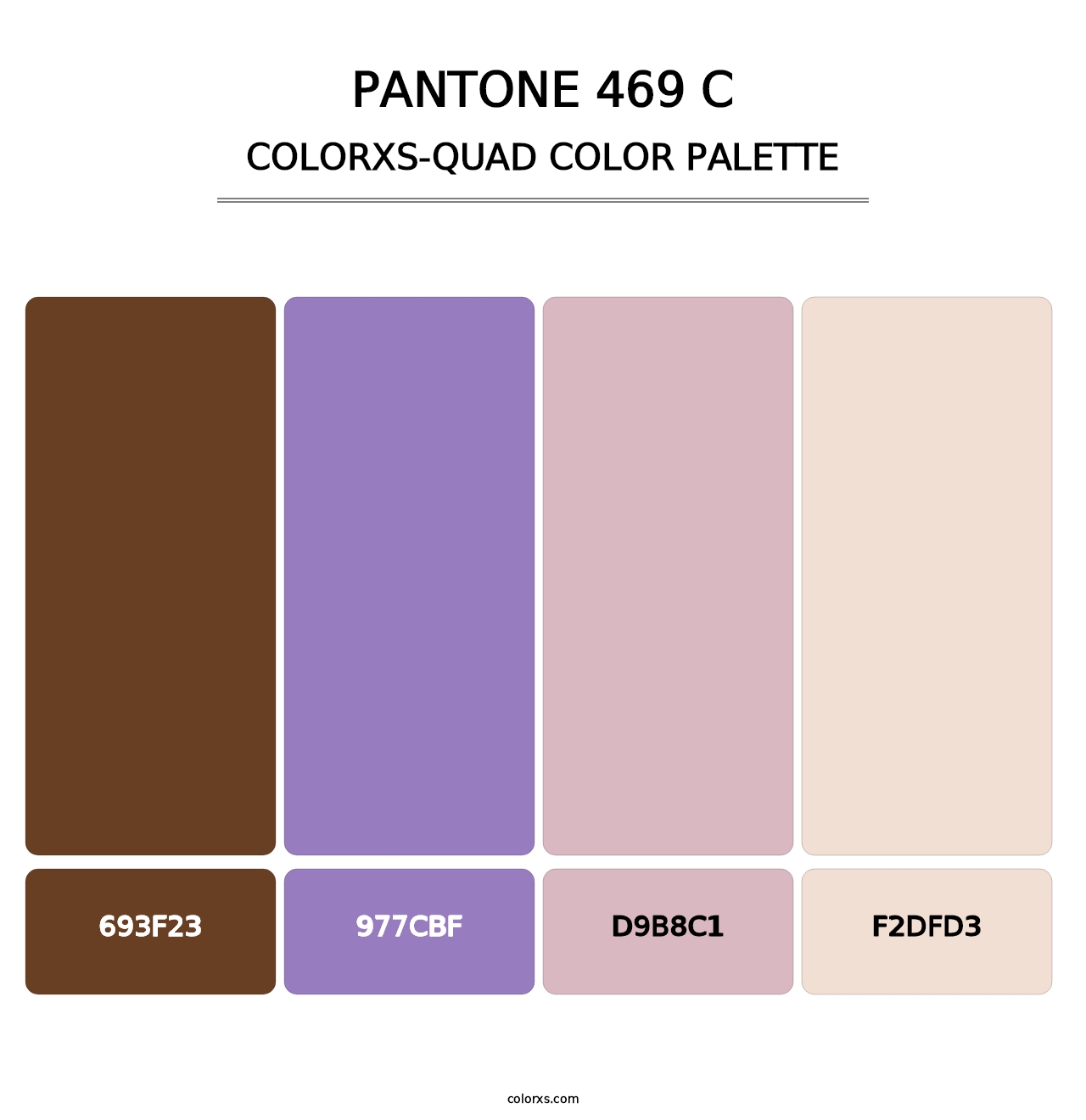 PANTONE 469 C - Colorxs Quad Palette