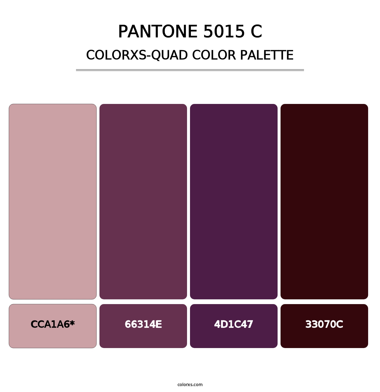 PANTONE 5015 C - Colorxs Quad Palette