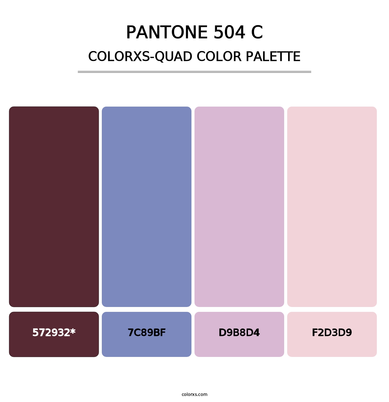 PANTONE 504 C - Colorxs Quad Palette
