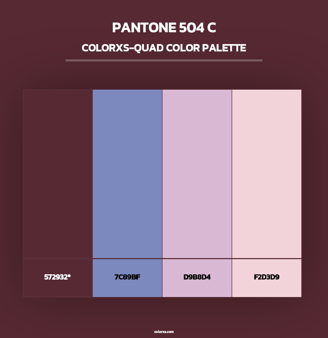 PANTONE 504 C - Colorxs Quad Palette