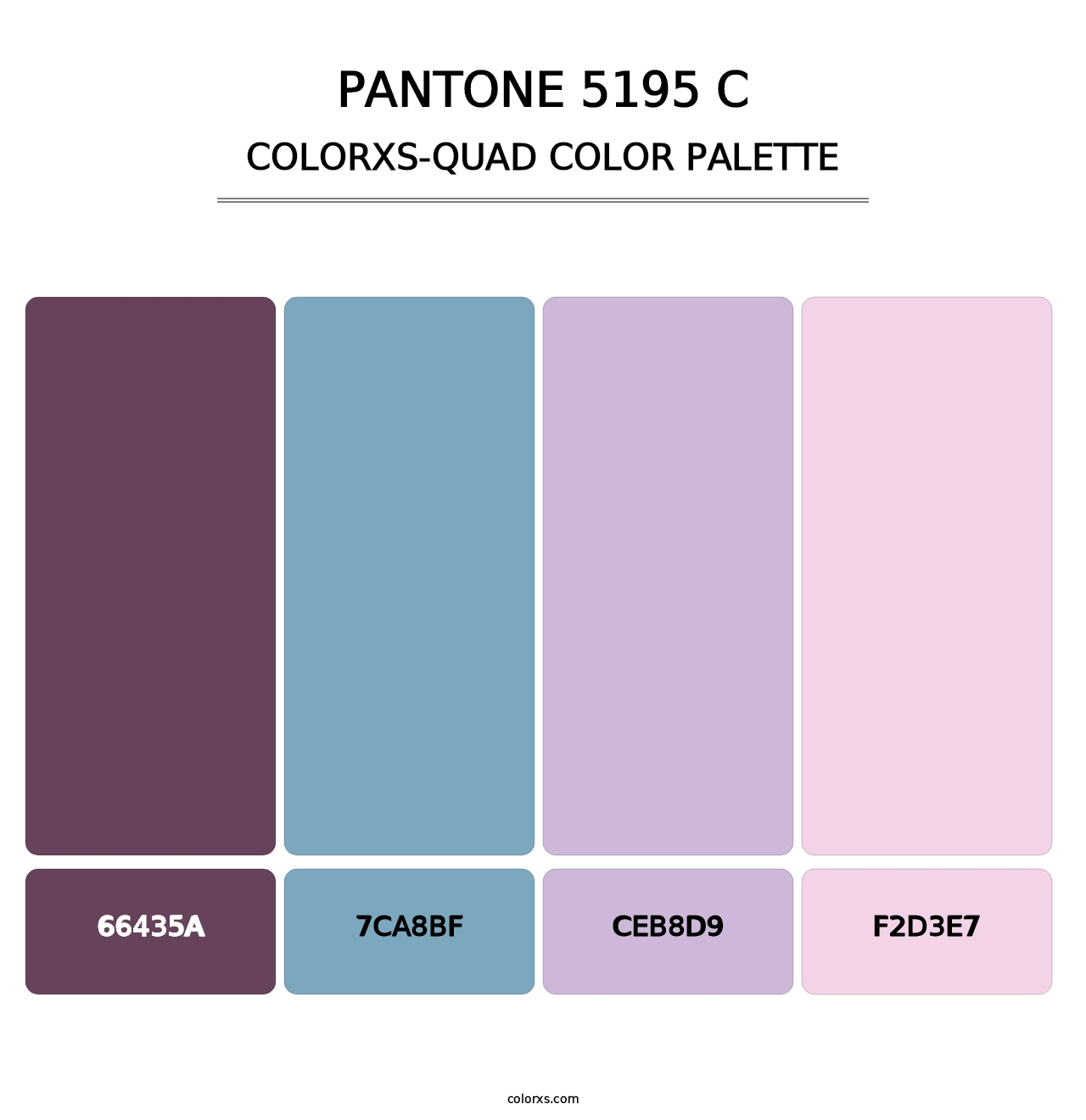PANTONE 5195 C - Colorxs Quad Palette