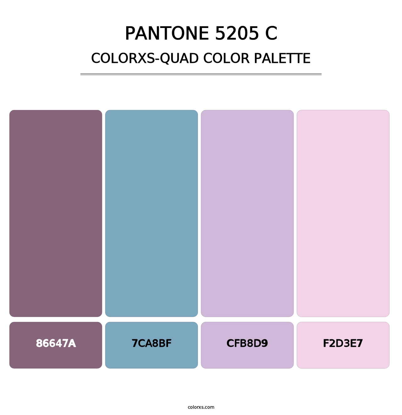 PANTONE 5205 C - Colorxs Quad Palette