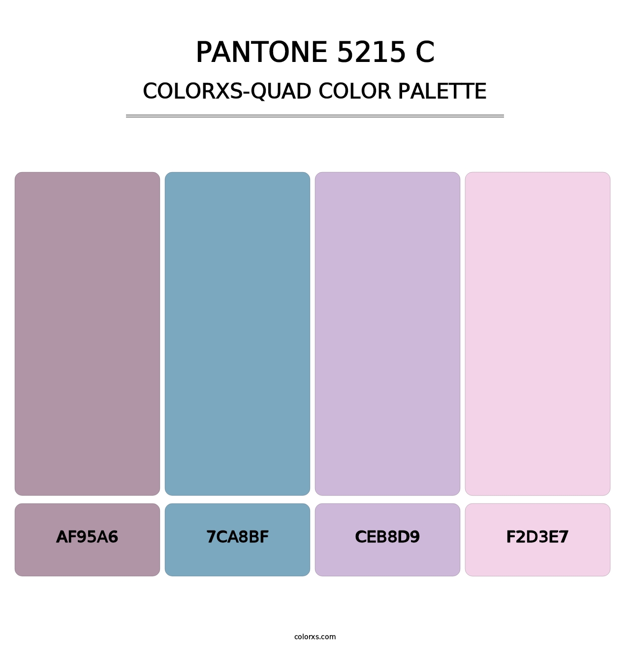 PANTONE 5215 C - Colorxs Quad Palette
