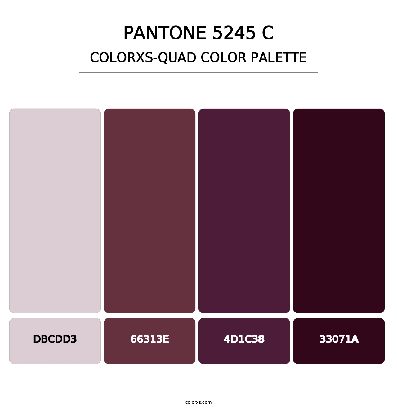PANTONE 5245 C - Colorxs Quad Palette