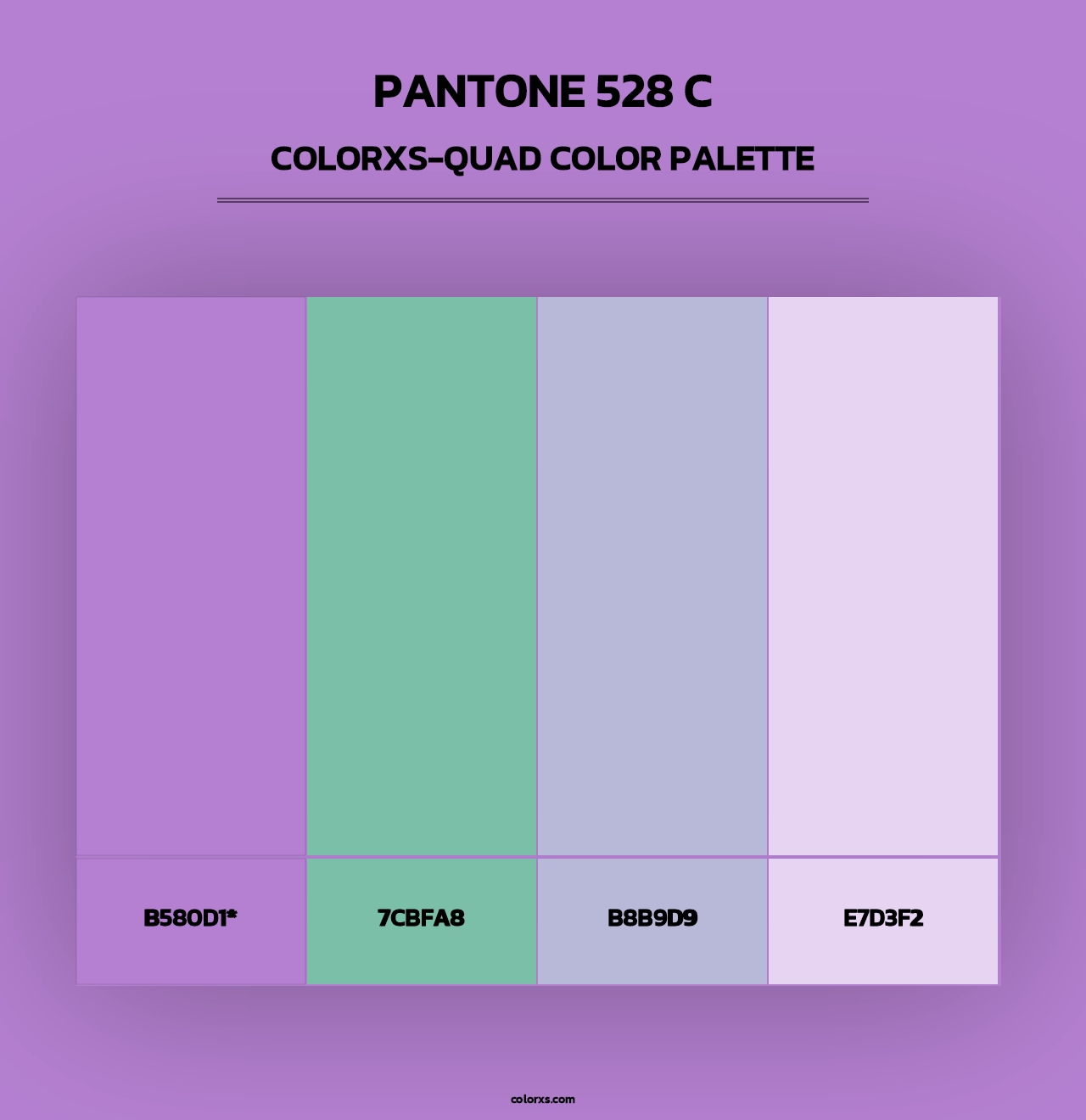 PANTONE 528 C - Colorxs Quad Palette