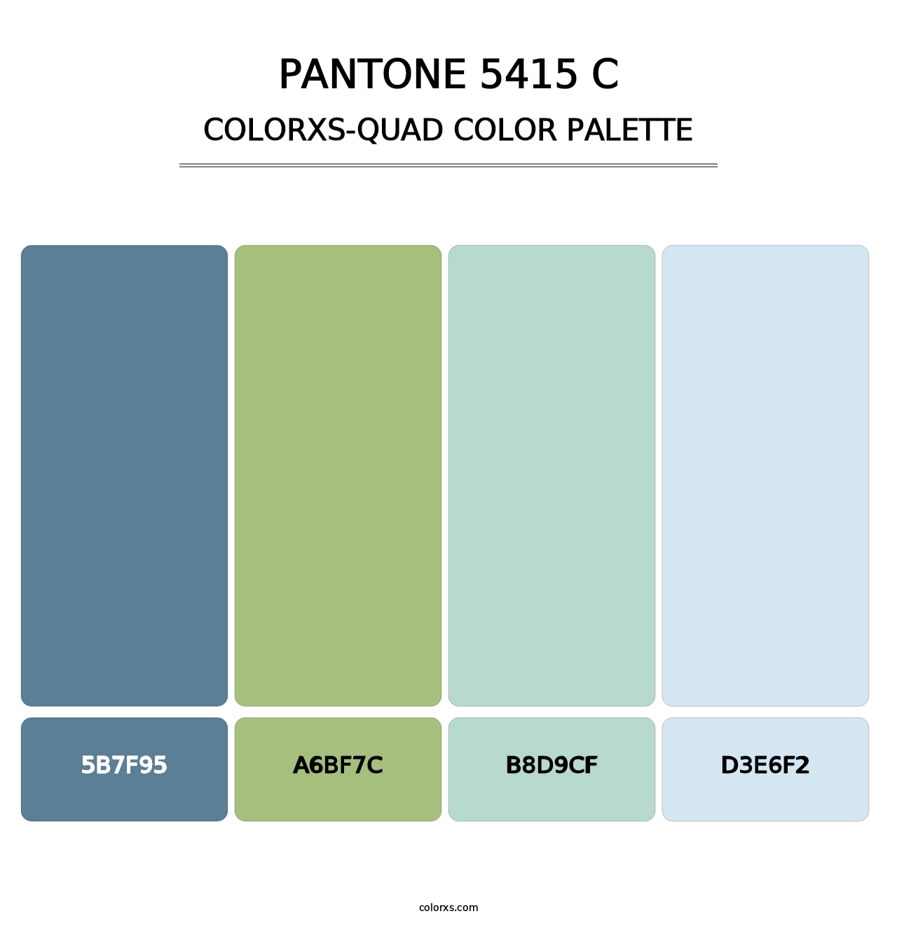 PANTONE 5415 C - Colorxs Quad Palette