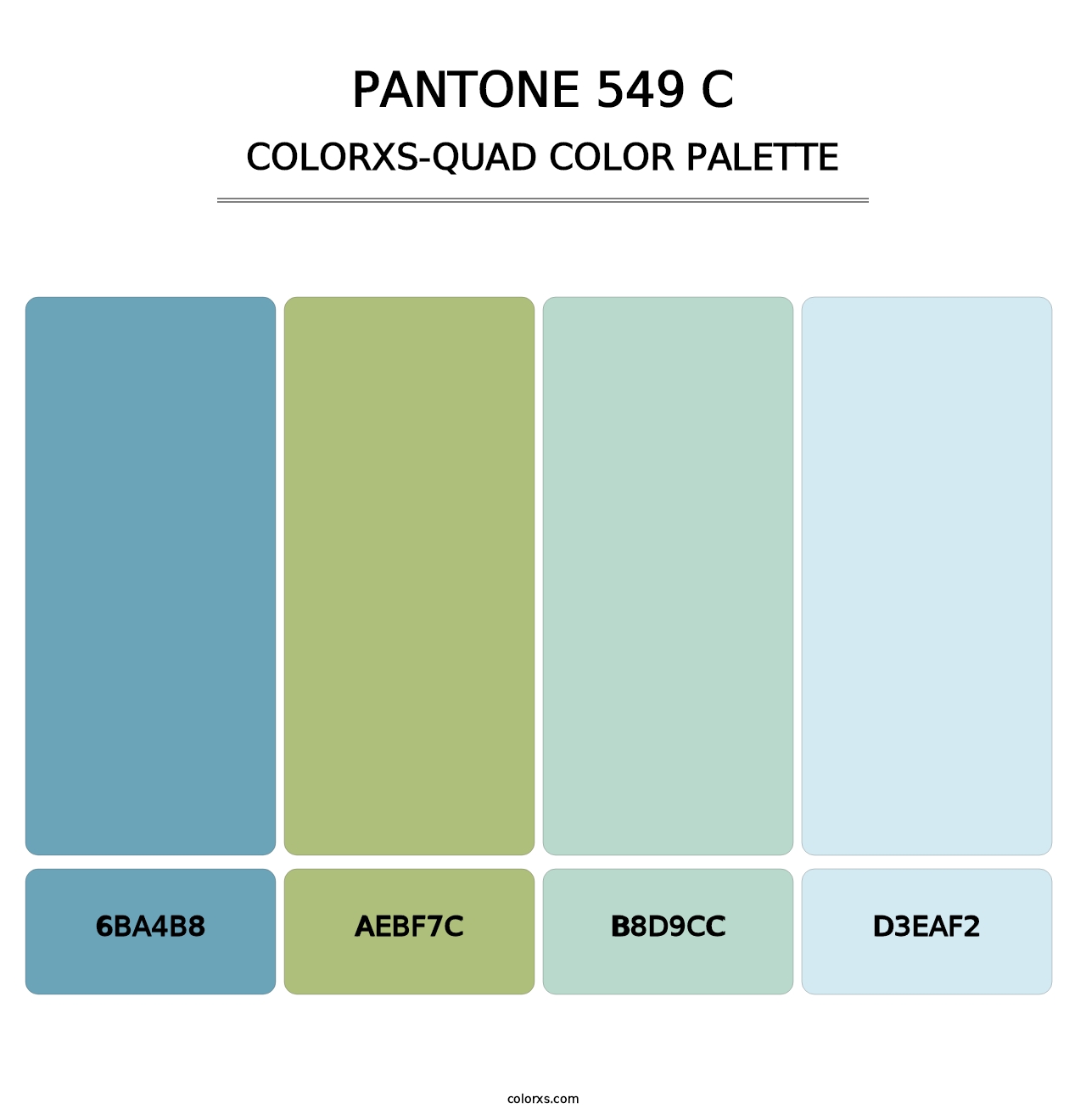 PANTONE 549 C - Colorxs Quad Palette