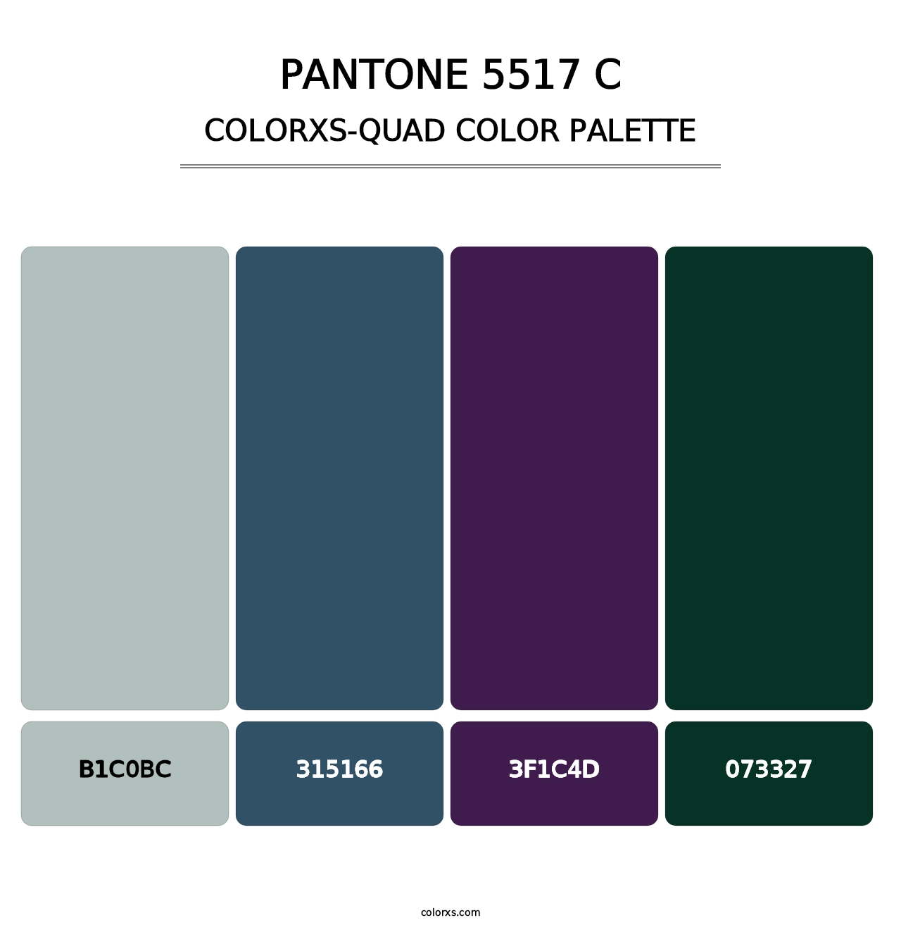 PANTONE 5517 C - Colorxs Quad Palette