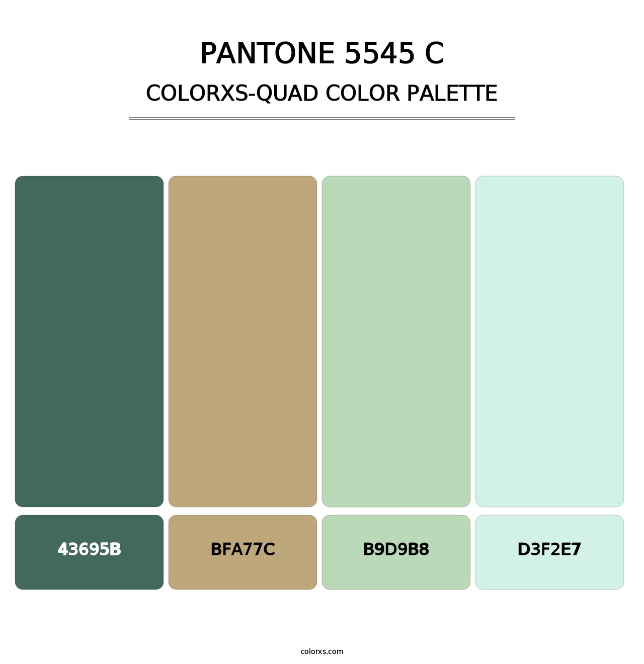 PANTONE 5545 C - Colorxs Quad Palette