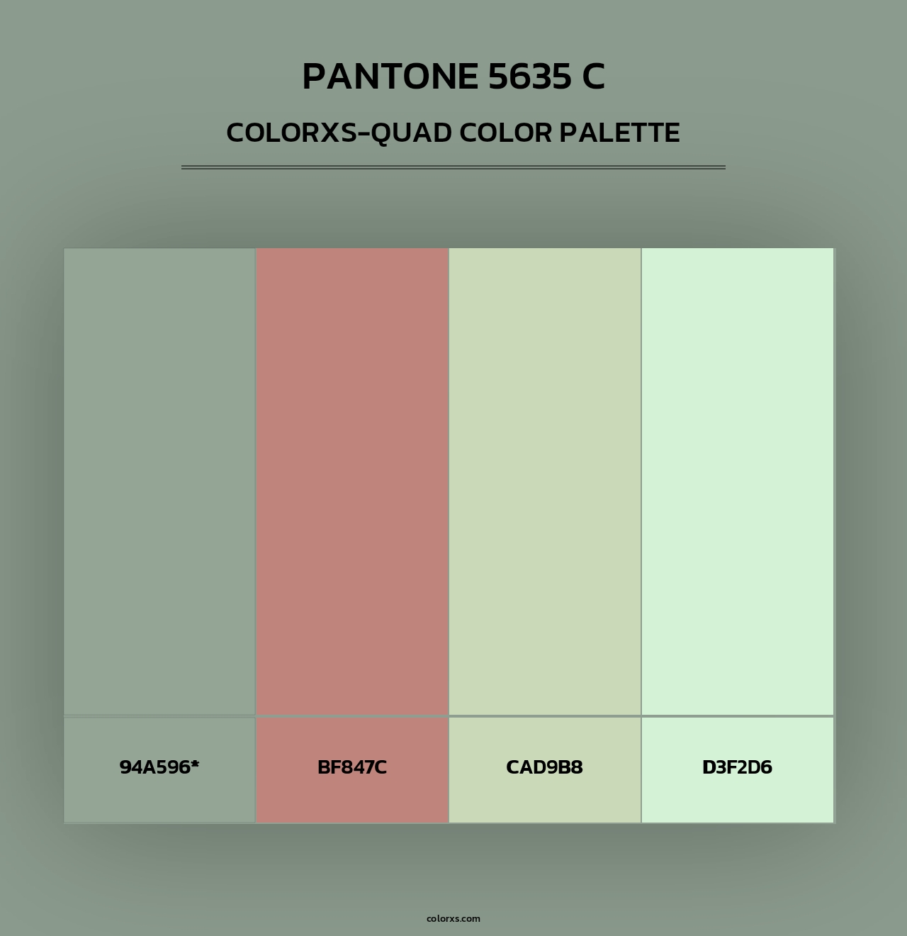 PANTONE 5635 C - Colorxs Quad Palette