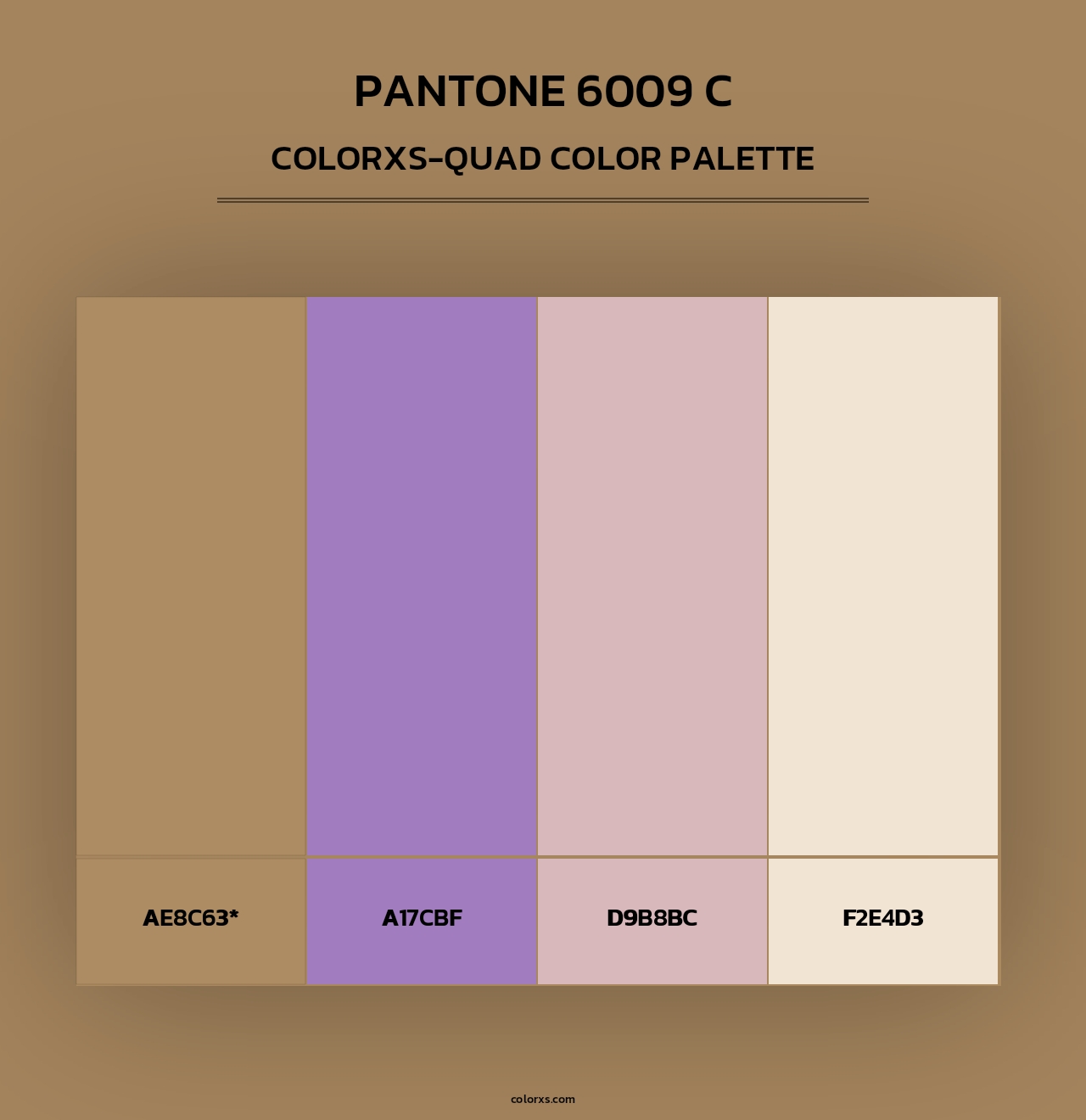 PANTONE 6009 C - Colorxs Quad Palette