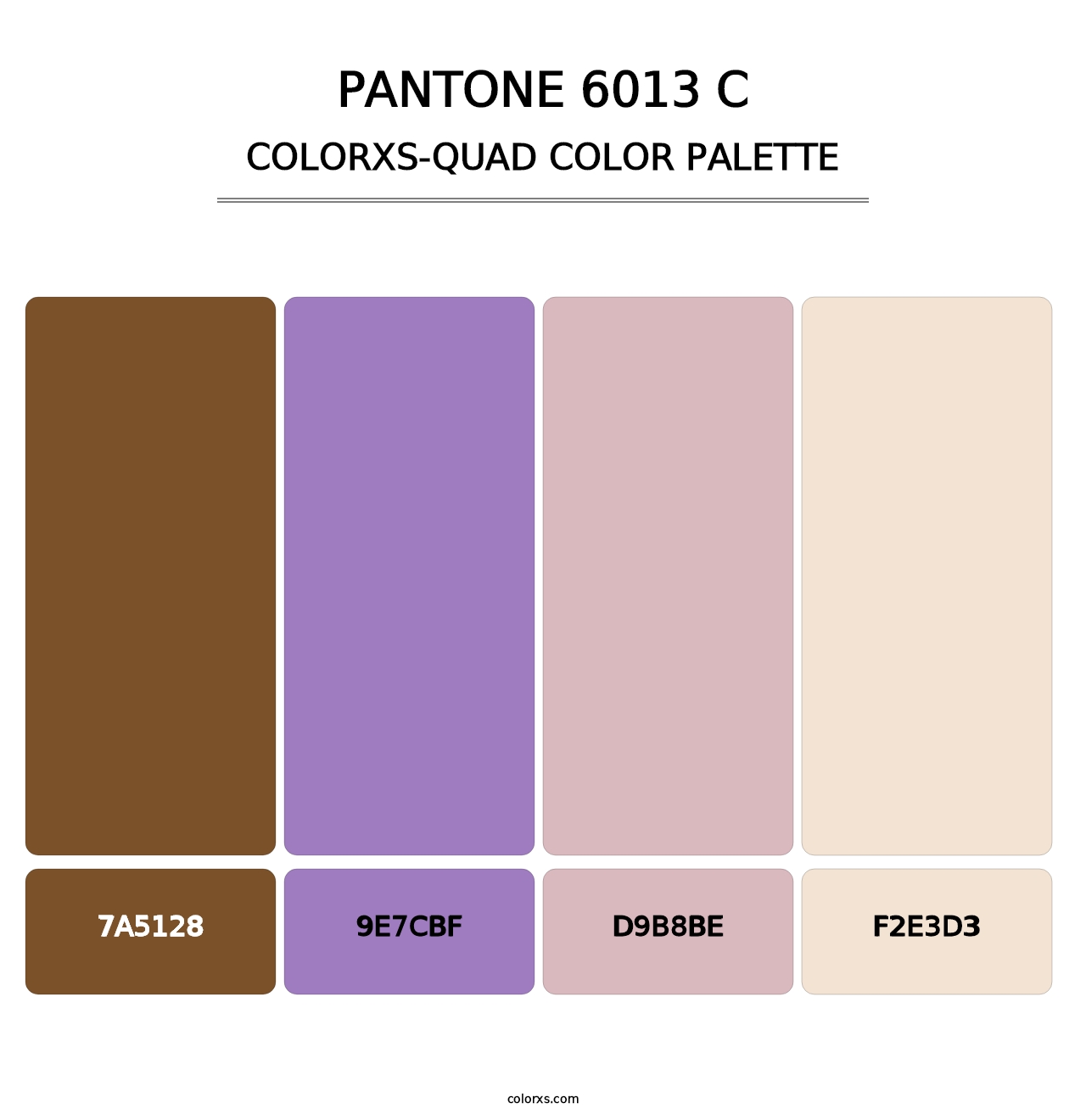 PANTONE 6013 C - Colorxs Quad Palette