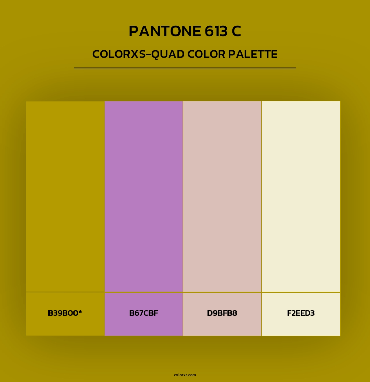 PANTONE 613 C - Colorxs Quad Palette