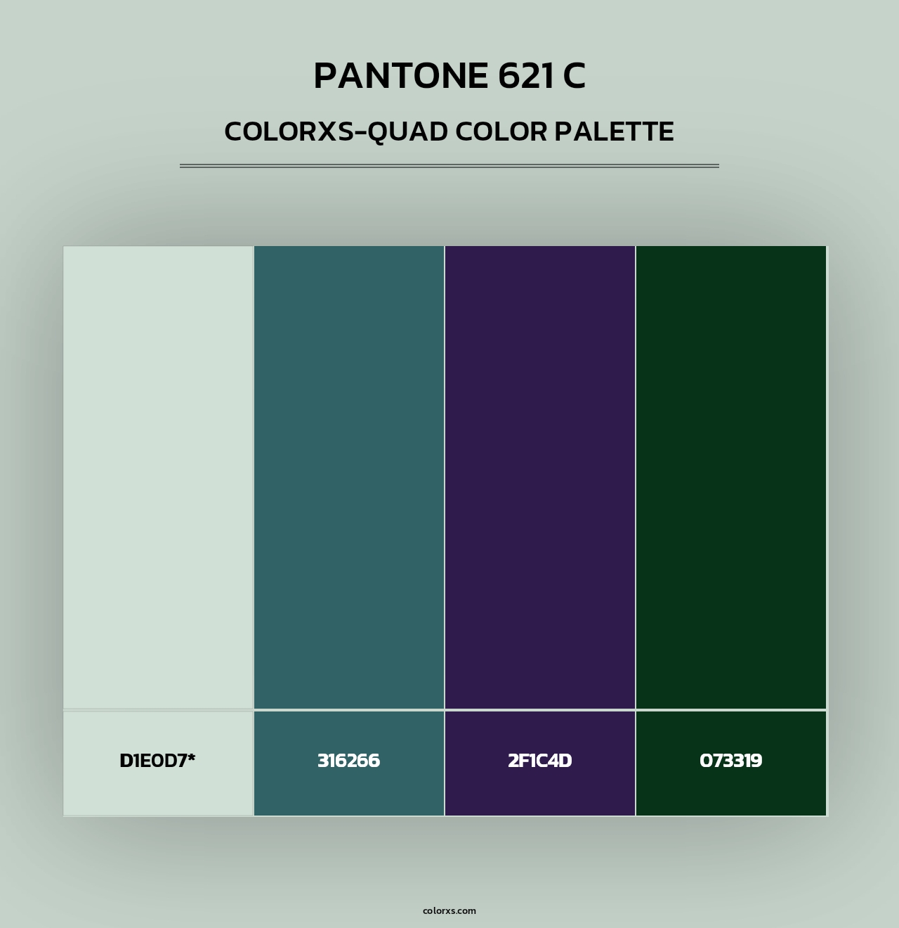 PANTONE 621 C - Colorxs Quad Palette