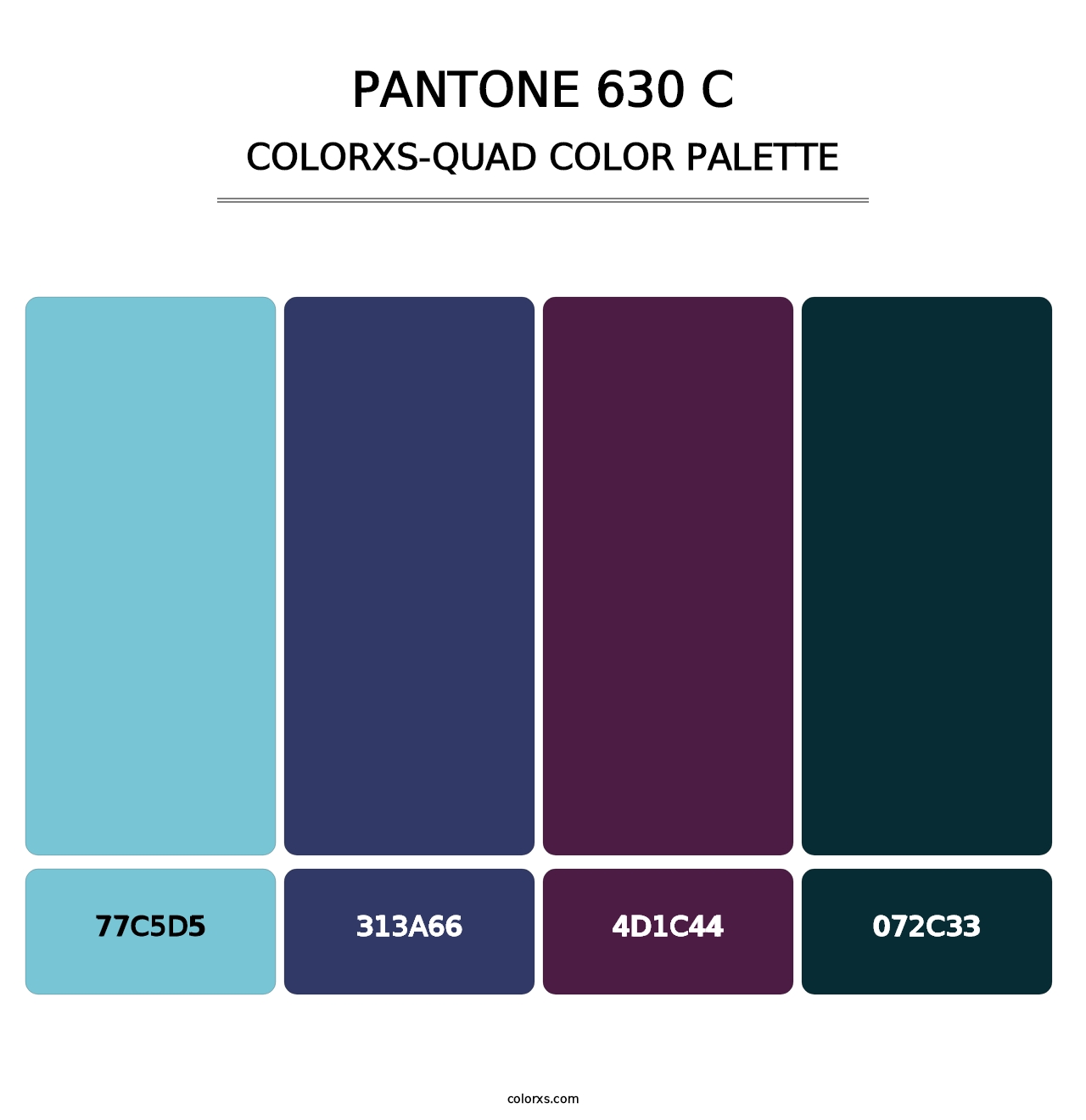 PANTONE 630 C - Colorxs Quad Palette