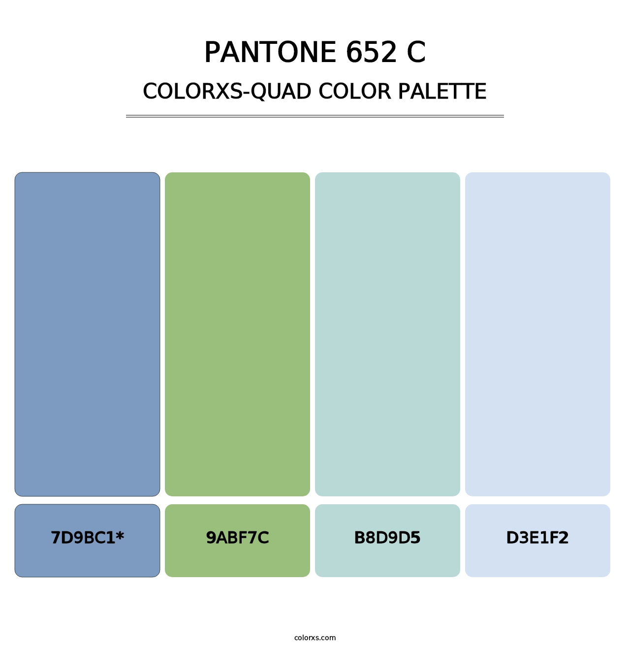 PANTONE 652 C - Colorxs Quad Palette
