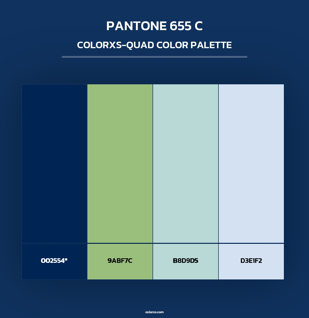 PANTONE 655 C - Colorxs Quad Palette